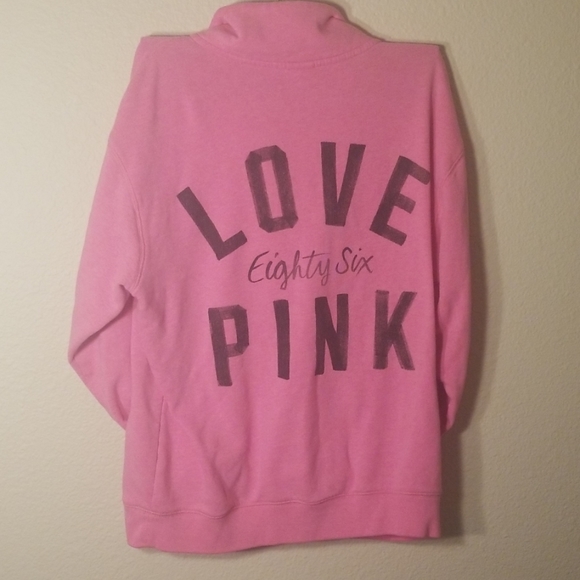 Pink quarter zip dog sweatshirt - Picture 4 of 5